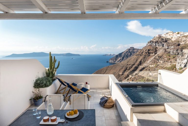 Porto Fira Suites Hotel in Santorini by Interior Design Laboratorium Yellowtrace 19