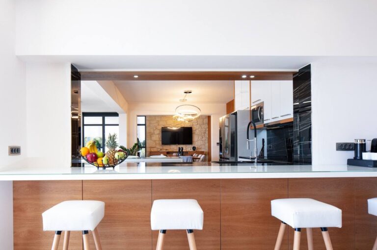 Agapi Luxury Villa Kaina Chania 41 kitchen bar